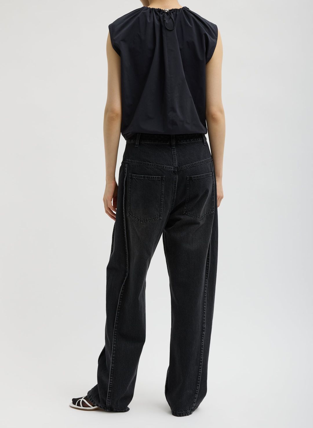 Nylon Shirred Neck Top #7