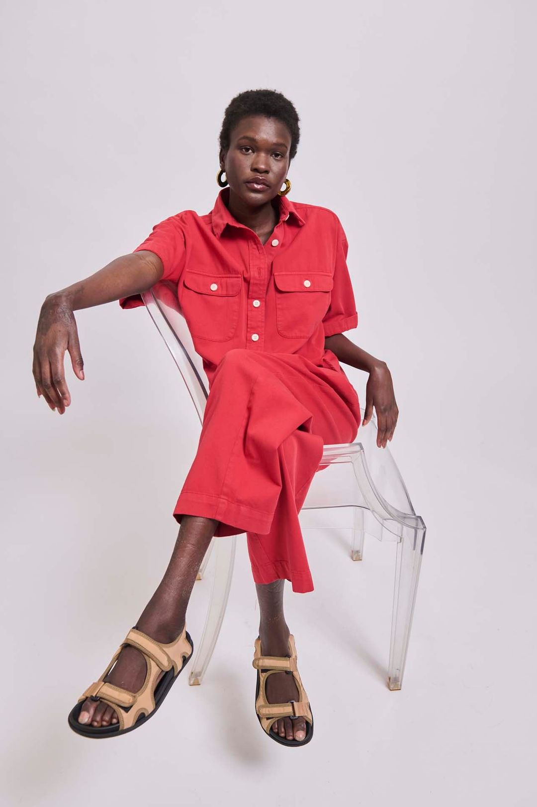 The Boxer Pant in Red #12