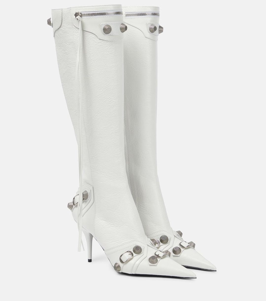 Balenciaga Women's Cagole Knee High Heel Boots