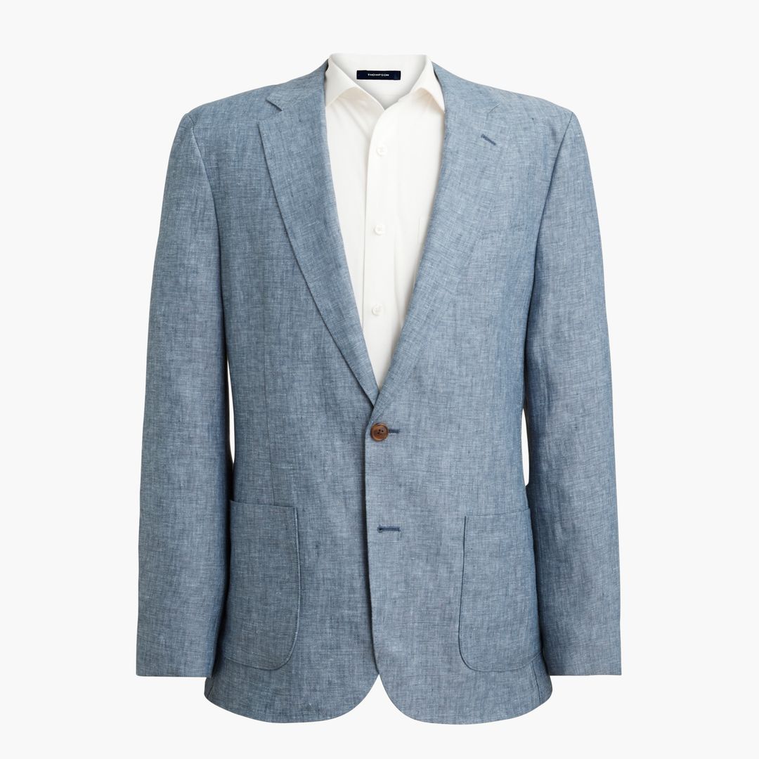 linen patch pocket suit jkt - slim #7