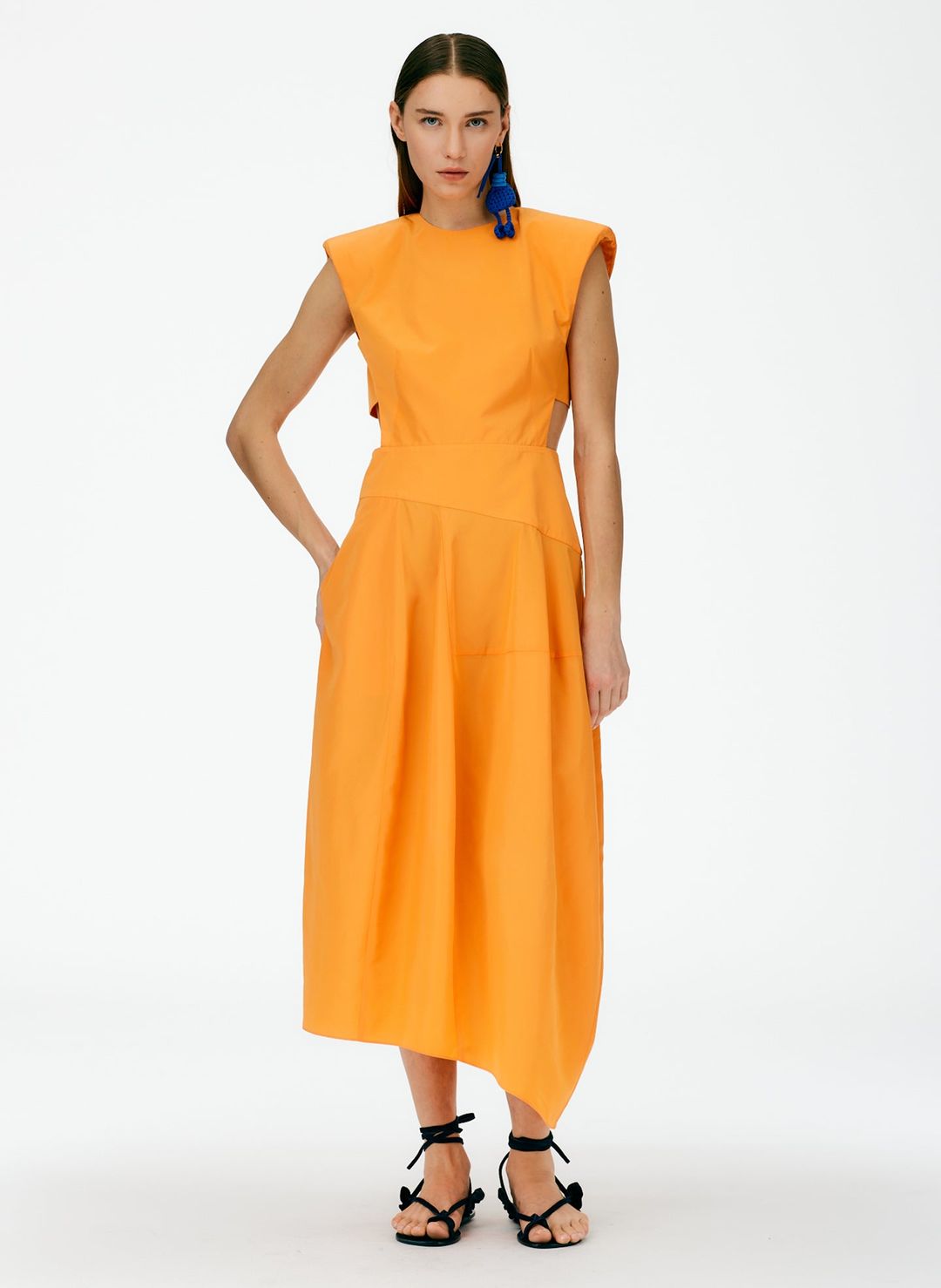Italian Sporty Nylon Sleeveless Balloon Dress #6