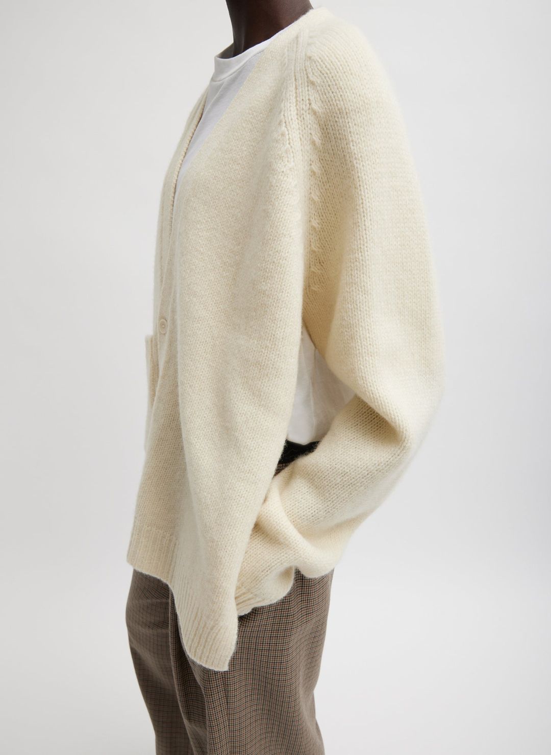 Soft Lambswool Half Cardigan