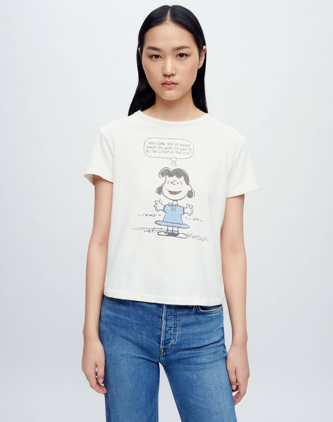 Classic Tee "Lucy Cute" - Vintage White #3