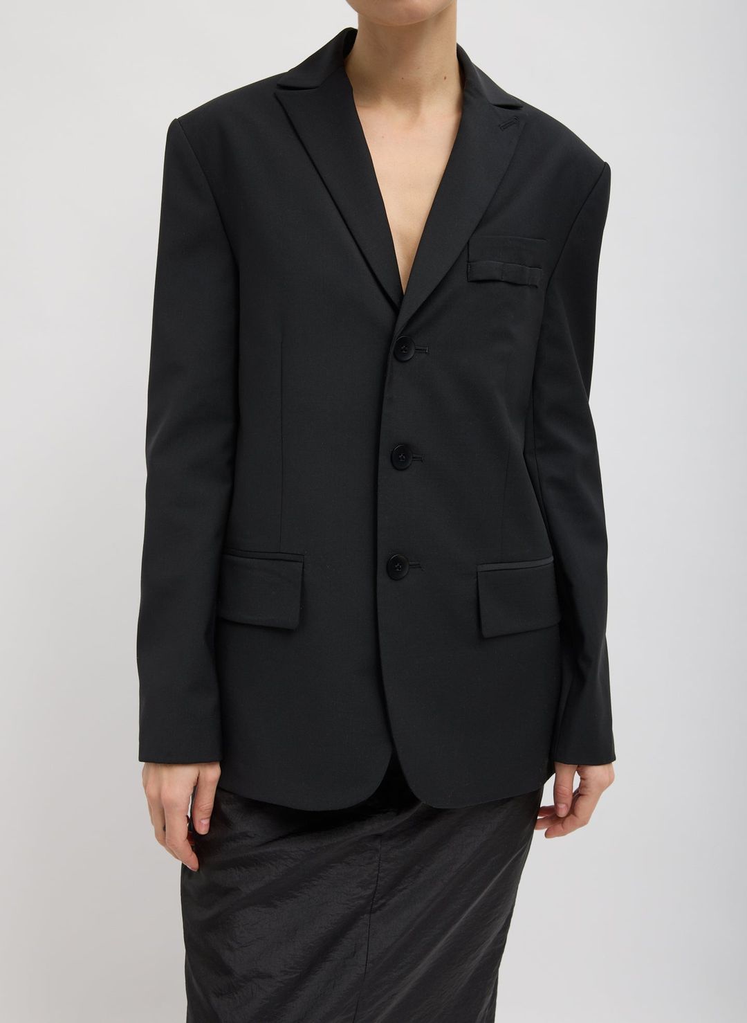 Tropical Wool Dennis Cutout Blazer