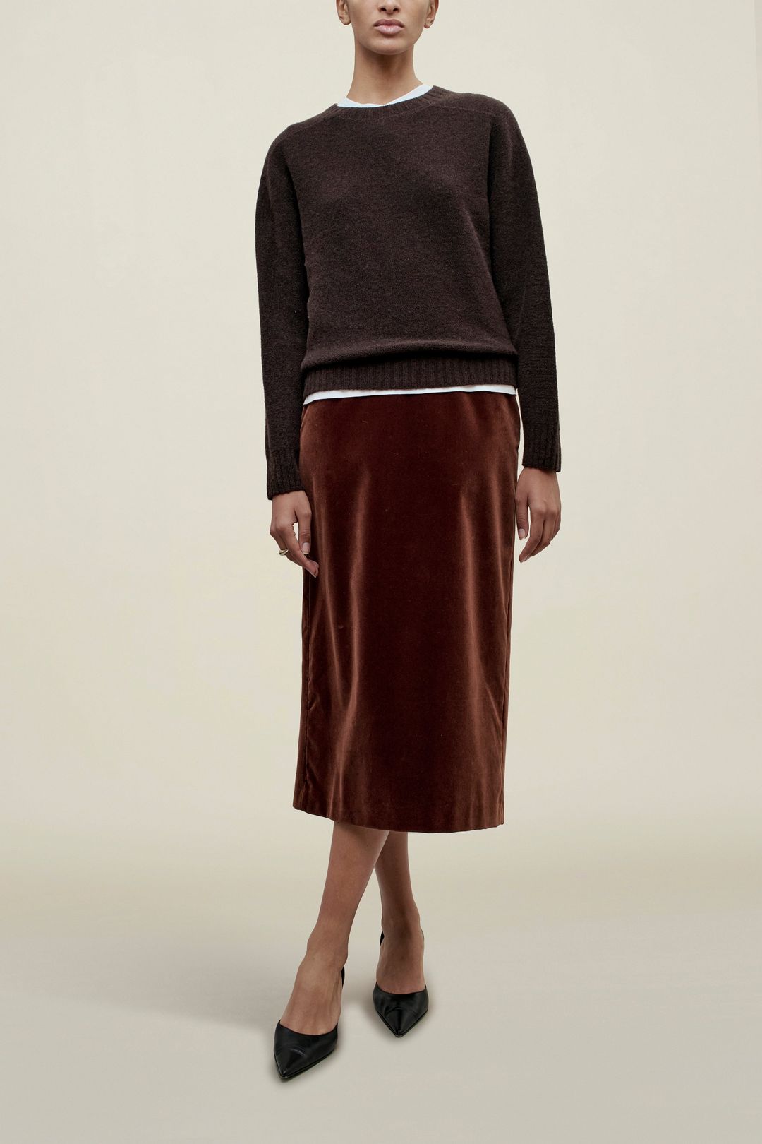 Nina Seamless Crewneck in Cashmere Wool #4