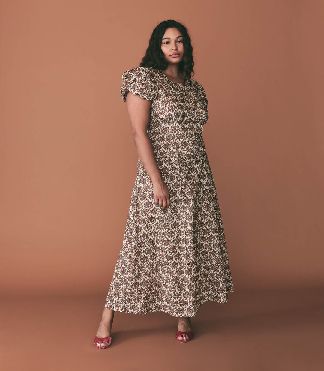 RHODIA DRESS -- CREME FOREST FLORAL #6