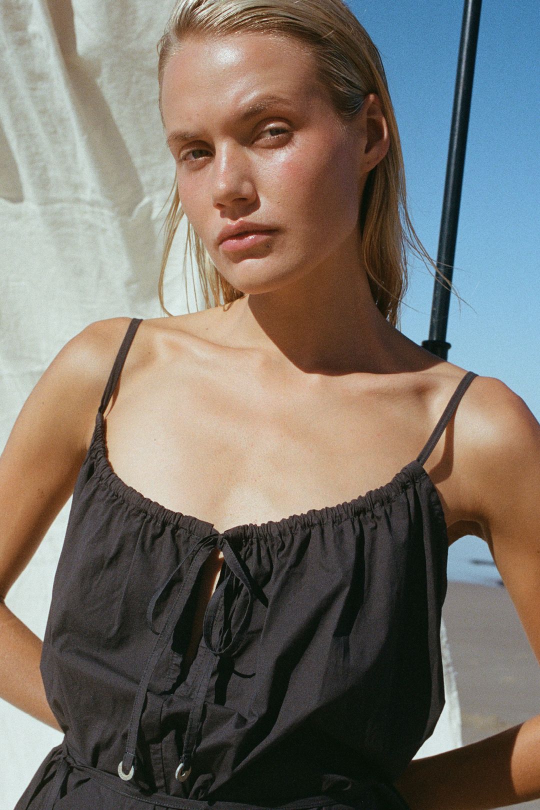 Cotton Poplin Dress - Black #5