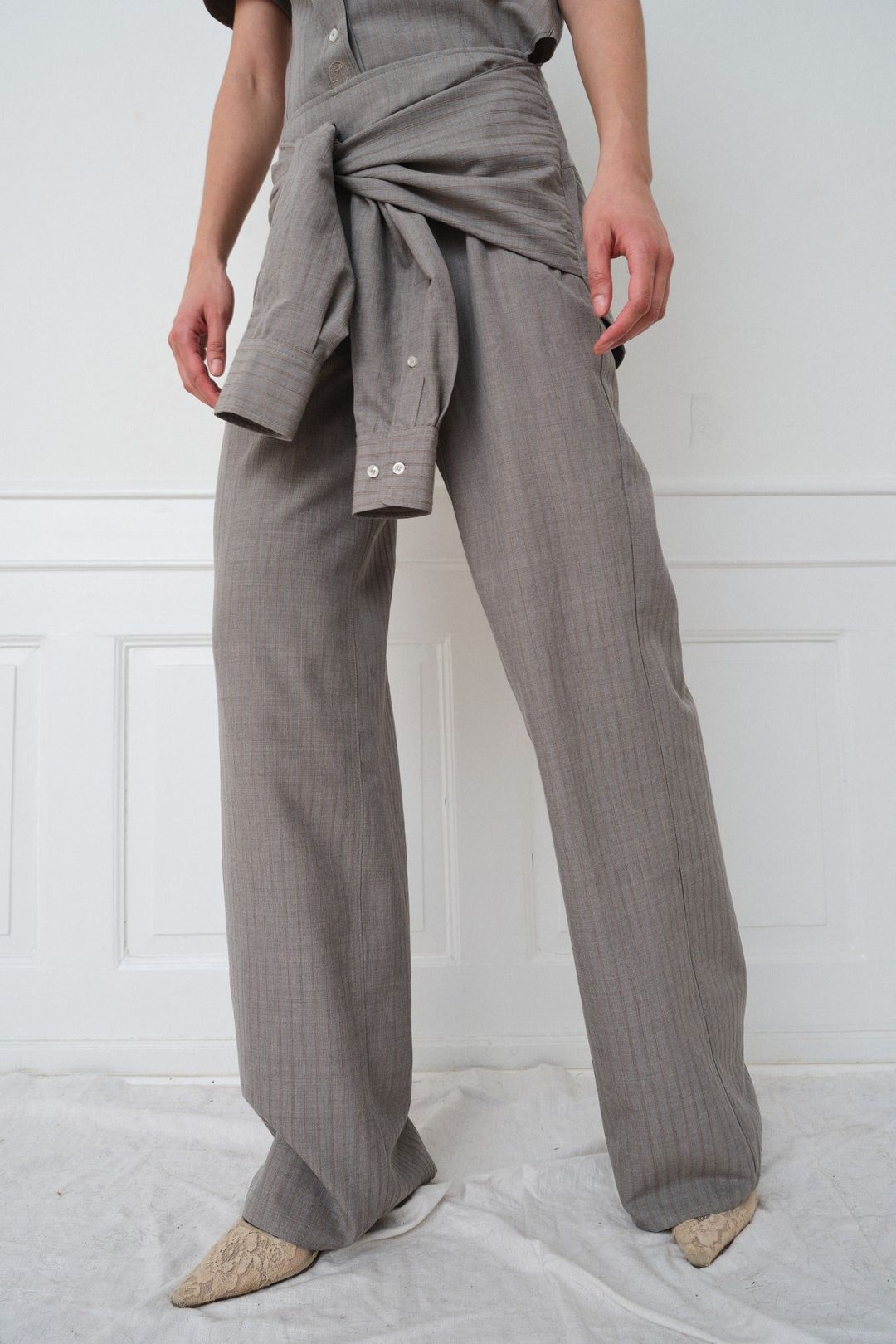 Betty Pants — Grey Stripe #3
