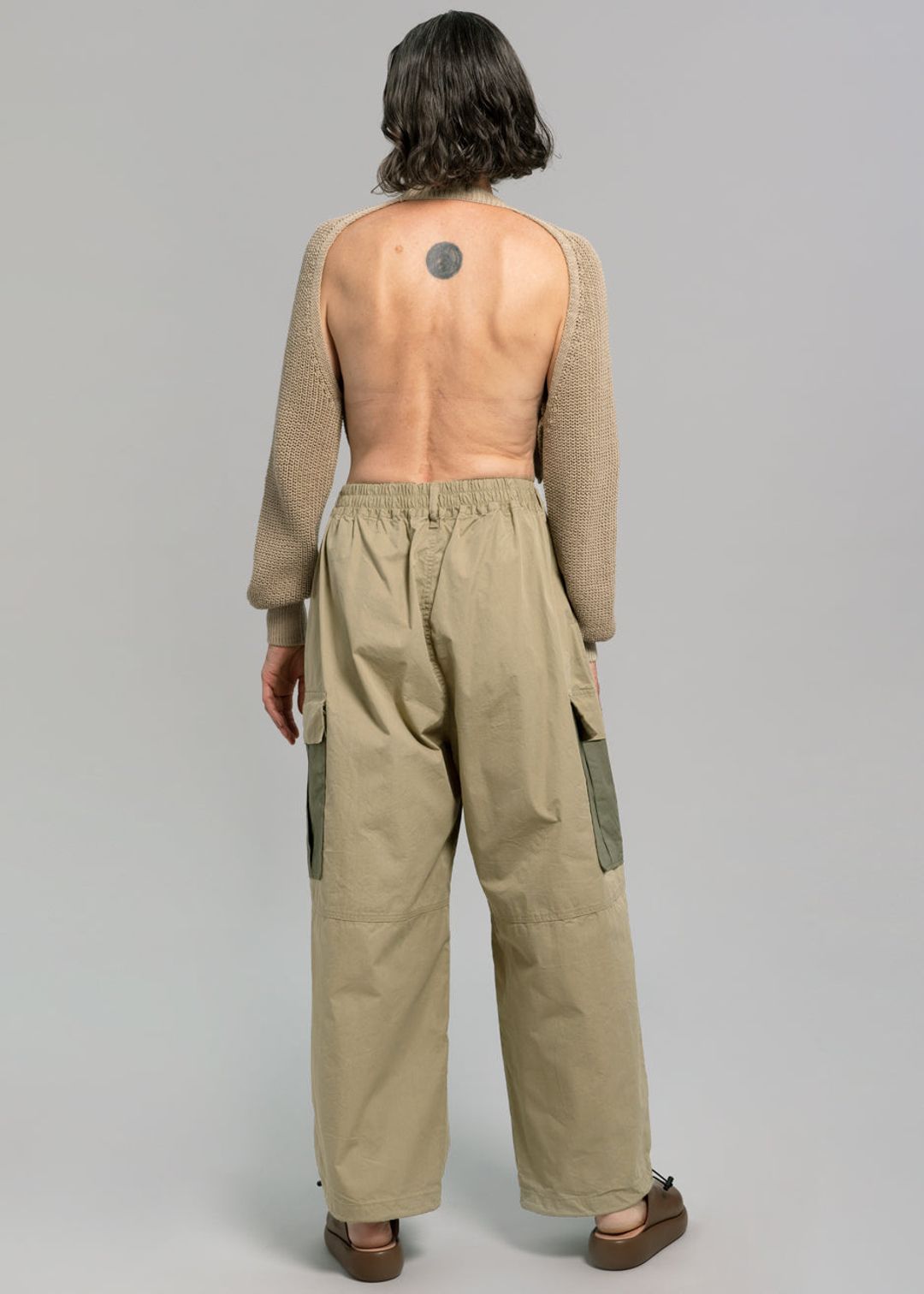Stu Colorblock Cargo Pants - Beige Combo #9