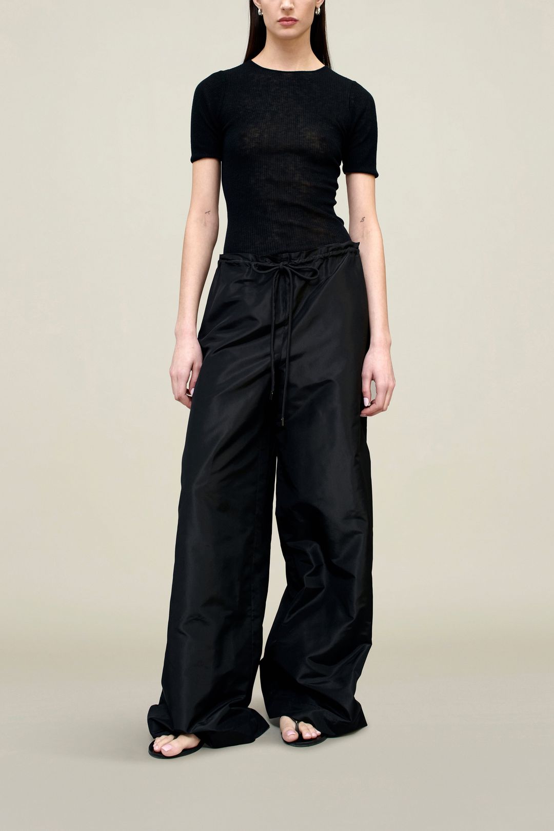 Wesley Drawstring Pant in Silk Taffeta #3