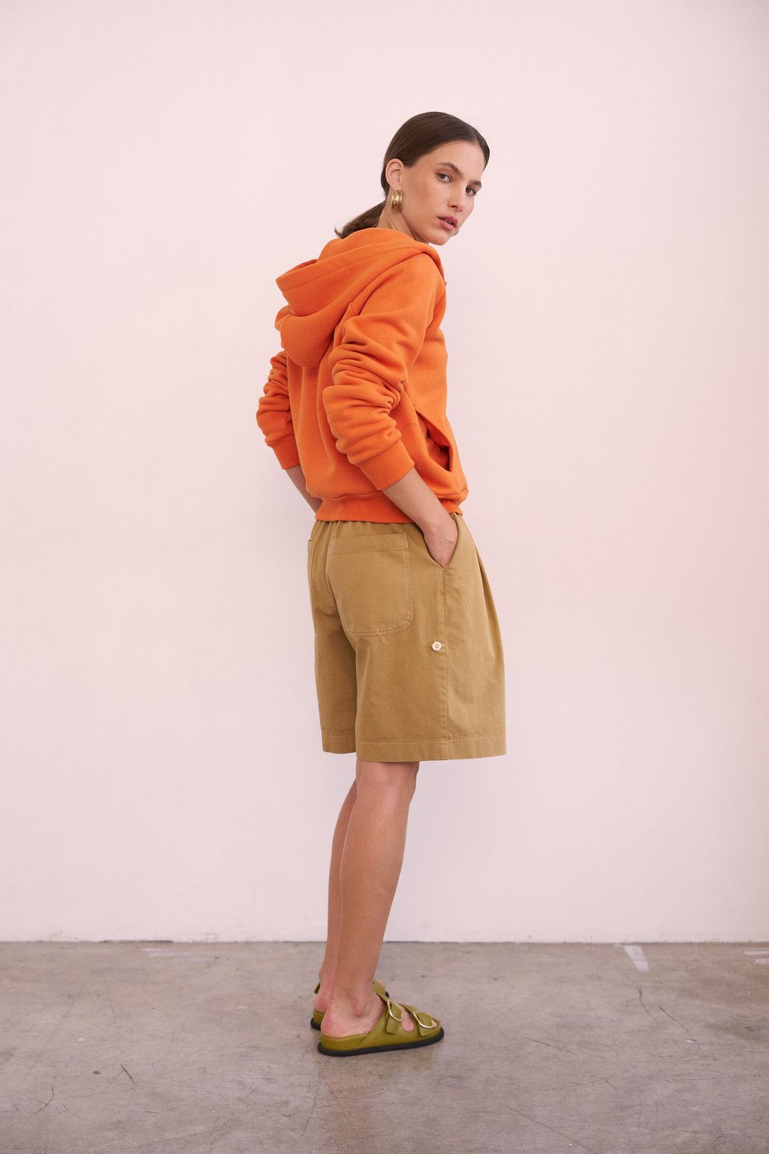 The Pleat Short in Tan #14