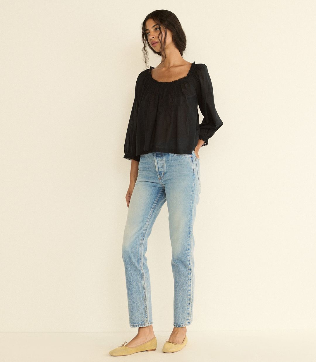 FLORINE TOP -- BLACK #8