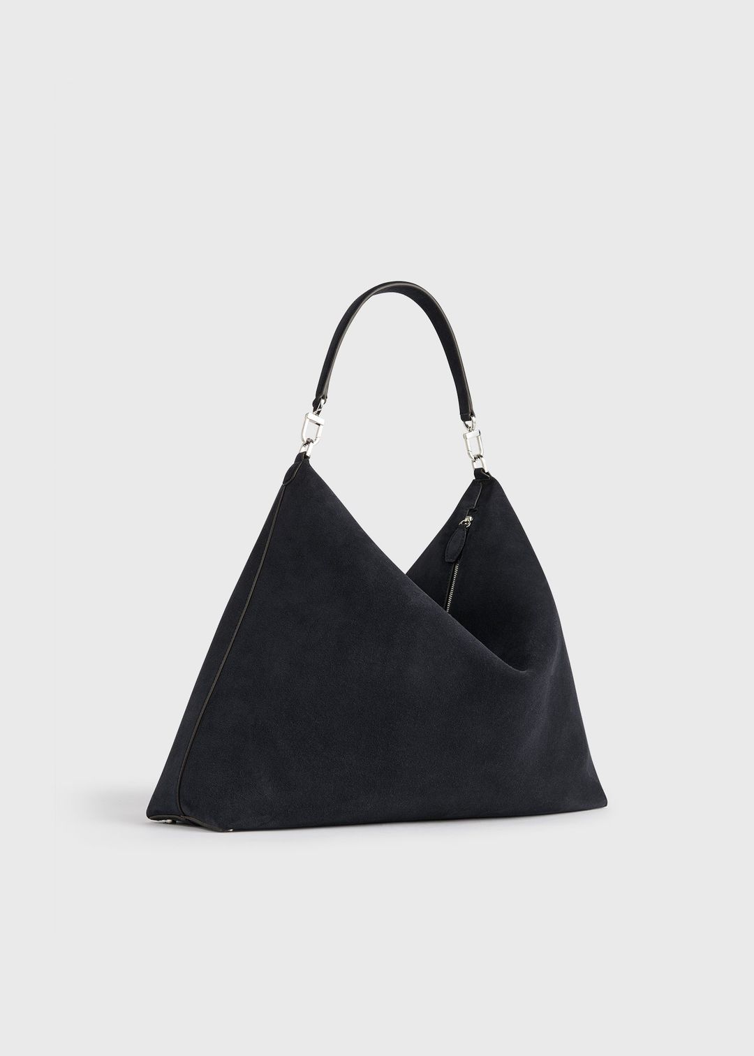 Bevel suede bag navy #7