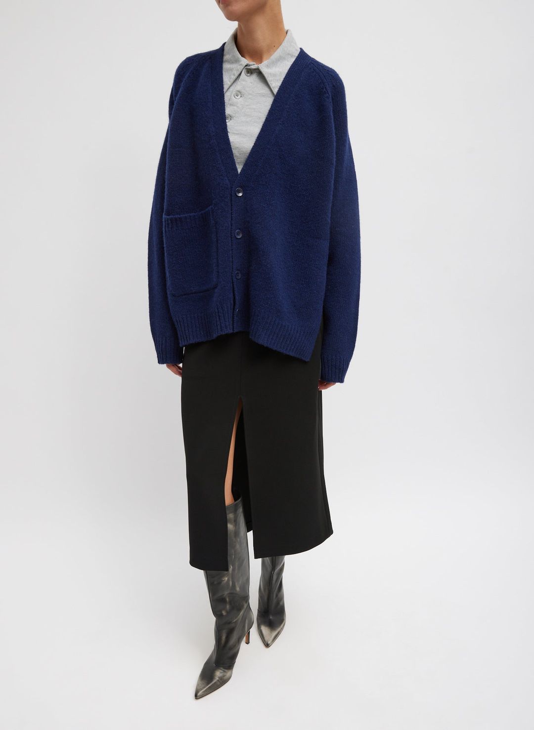 Soft Lambswool Half Cardigan