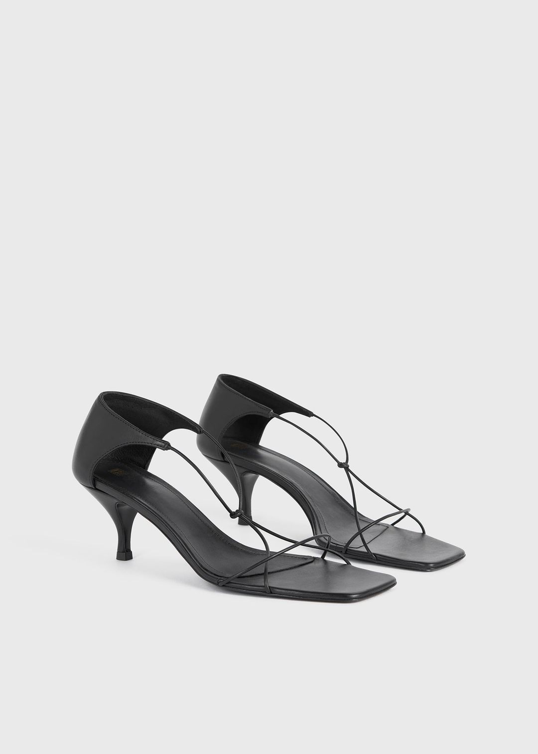 The Leather Knot Sandal black #7