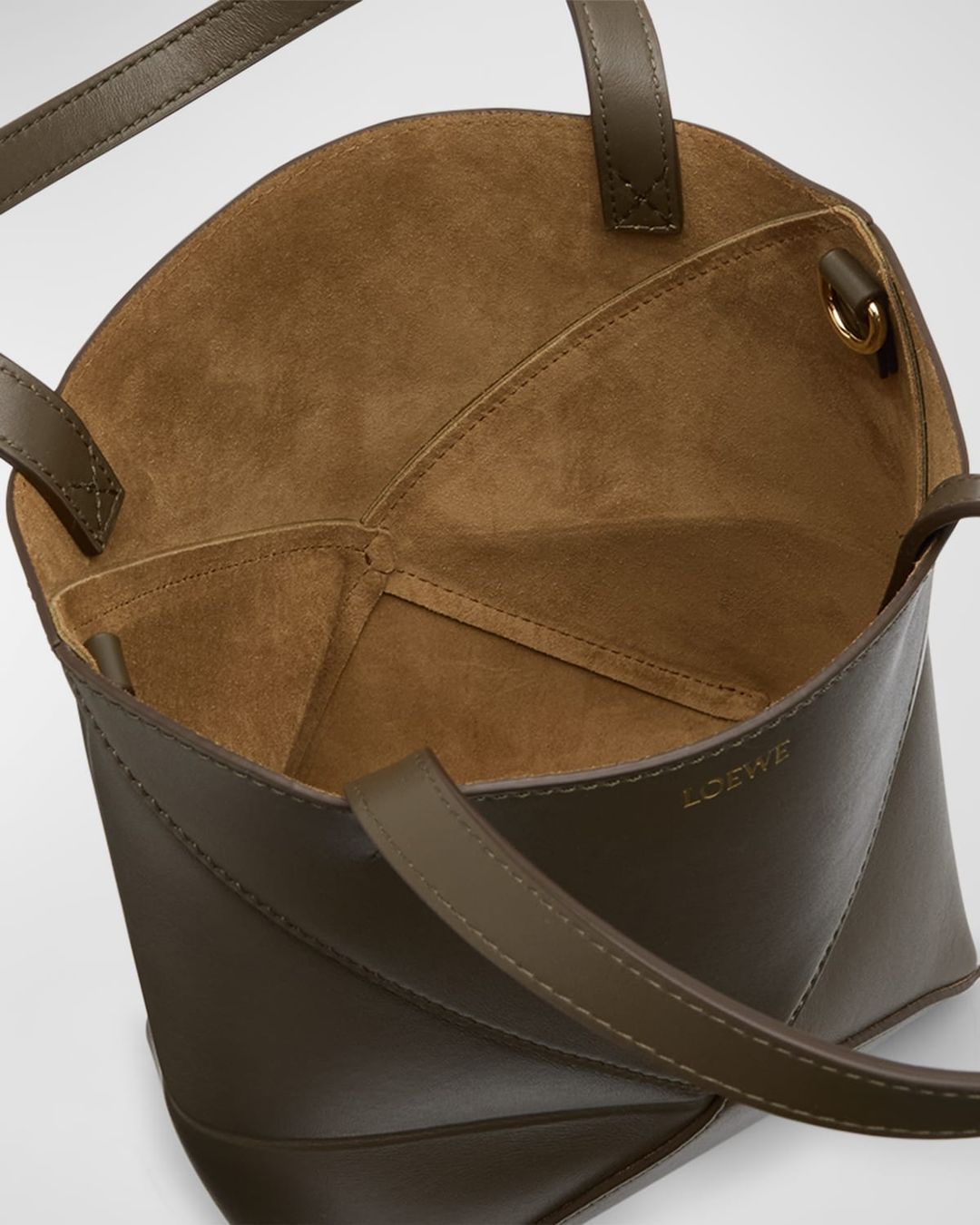 PUZZLE FOLD MINI TOTE IN SHINY LEATHER #4