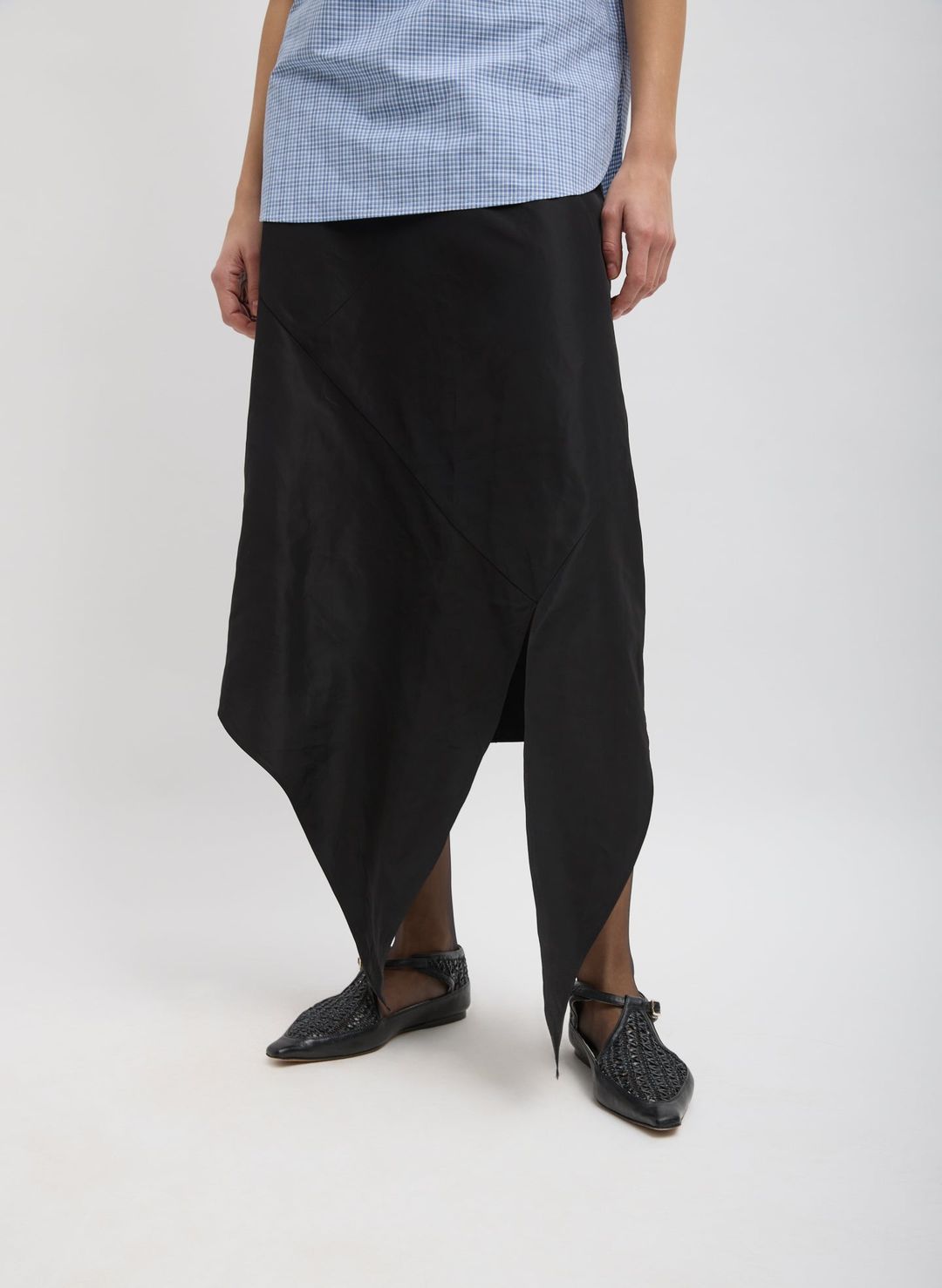 Italian Sporty Nylon Tie Skirt