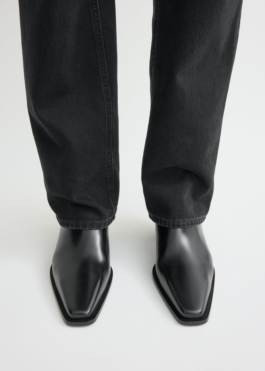 Leather city boots black #2