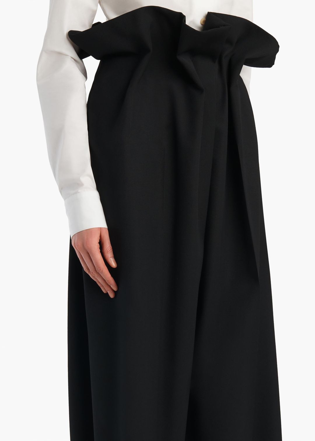 Kira Pant in Black Wool #5