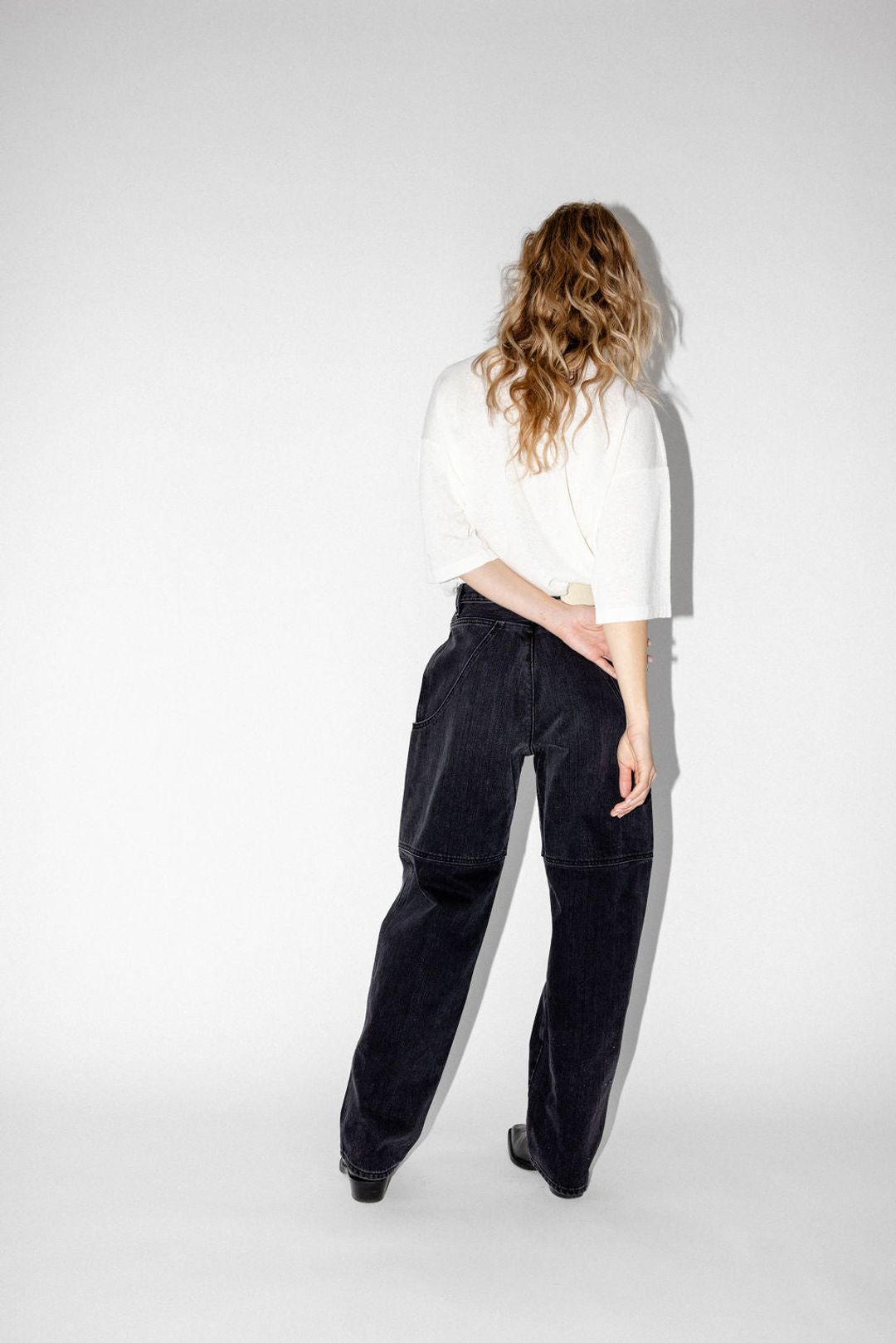 CARGO BARREL JEAN - WASHED BLACK #3