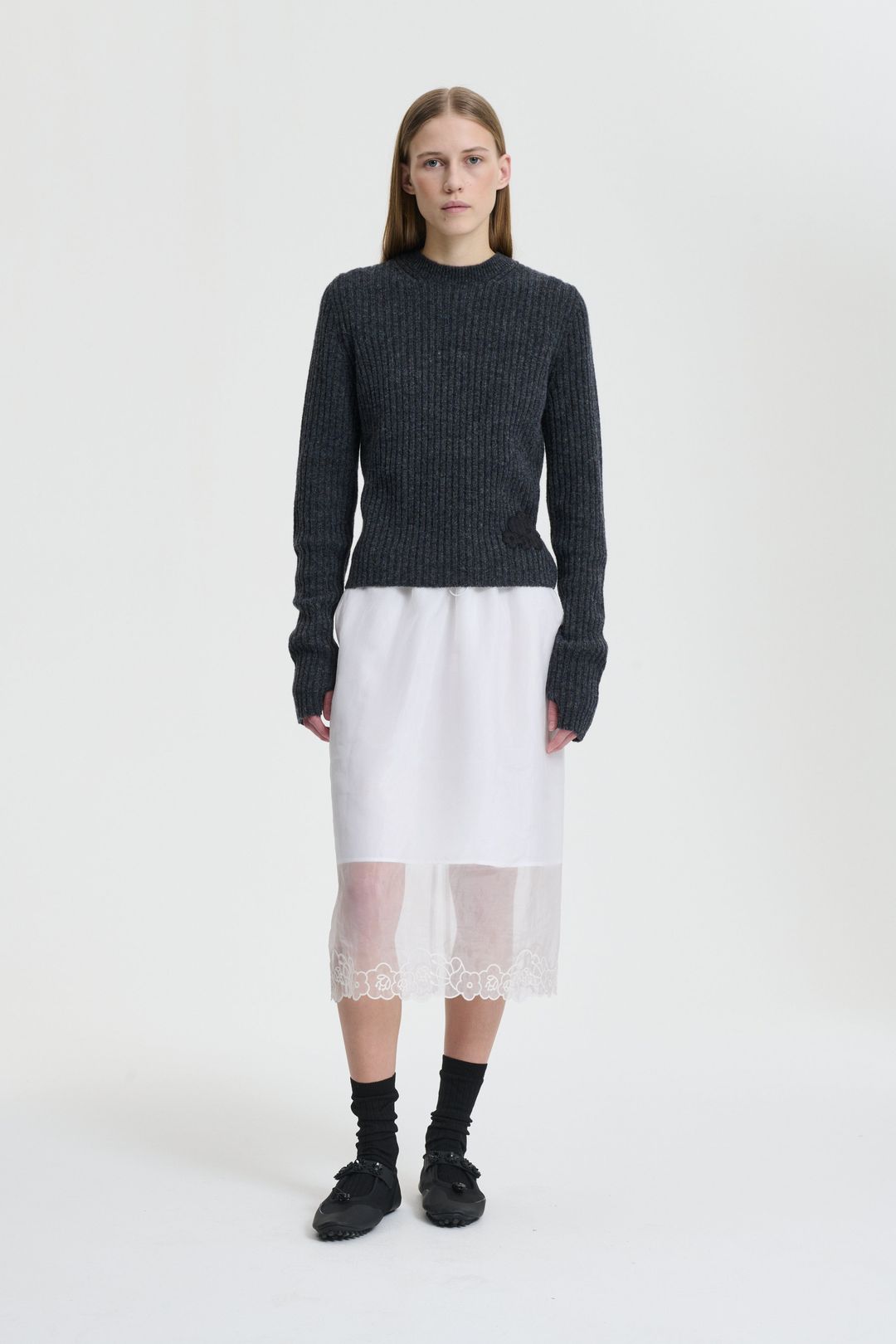 BLAS | PULLOVER NORDIC RIB DARK GREY