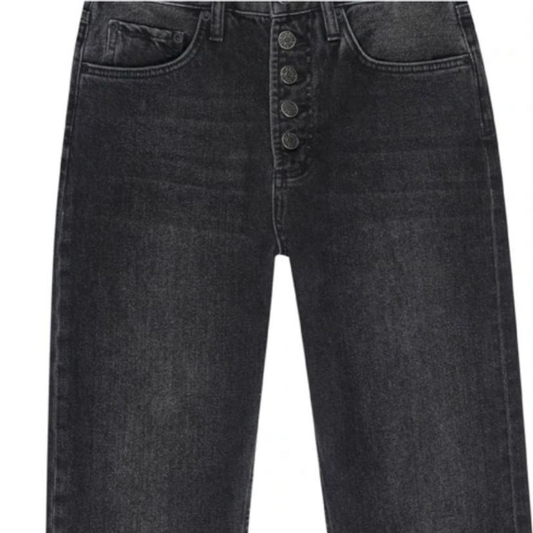 The Topanga High Rise Straight Jeans in Grey #2