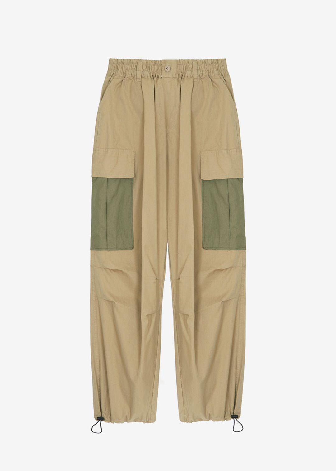 Stu Colorblock Cargo Pants - Beige Combo