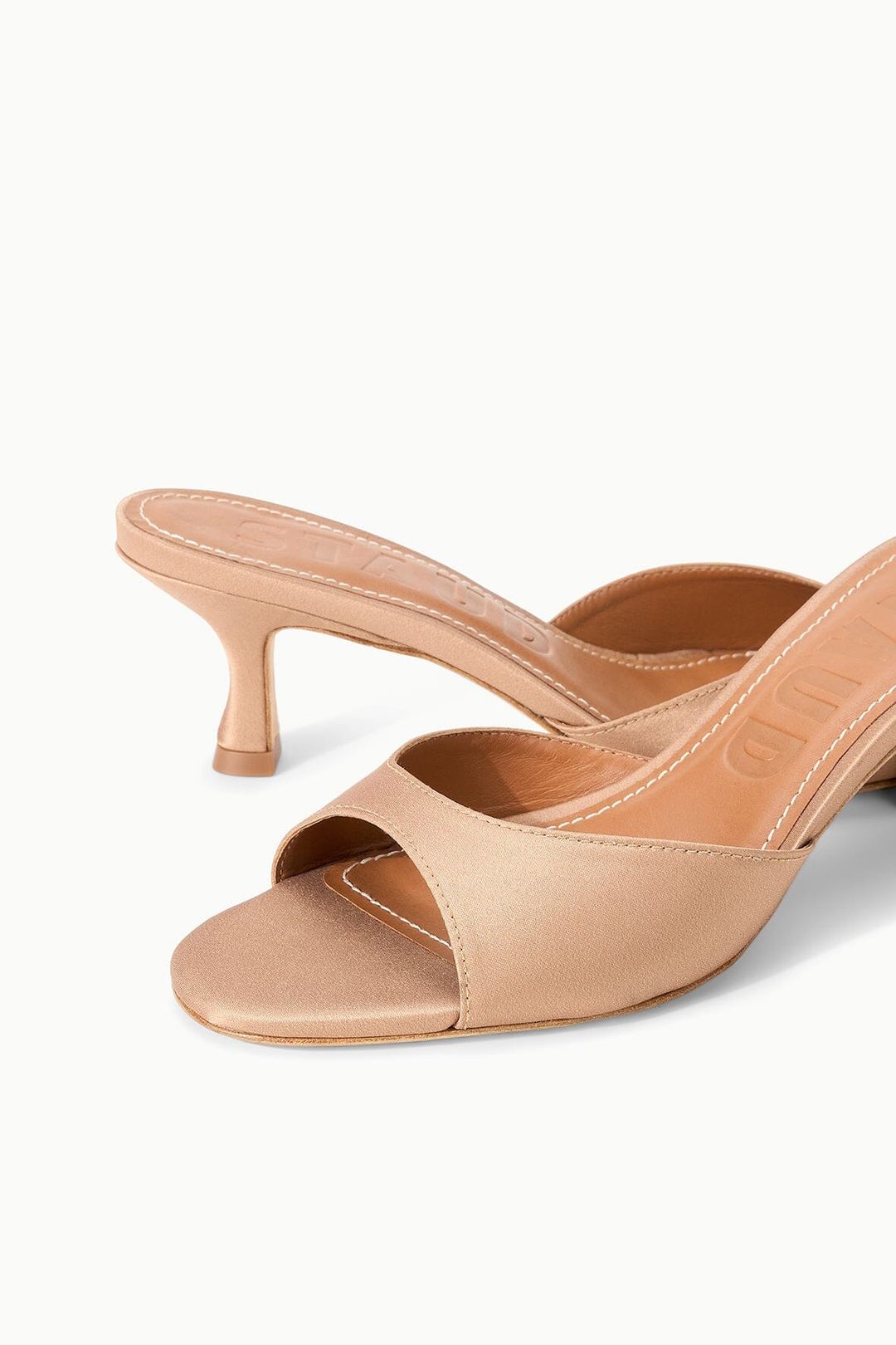 BRIGITTE SATIN MULE | CASHEW #4