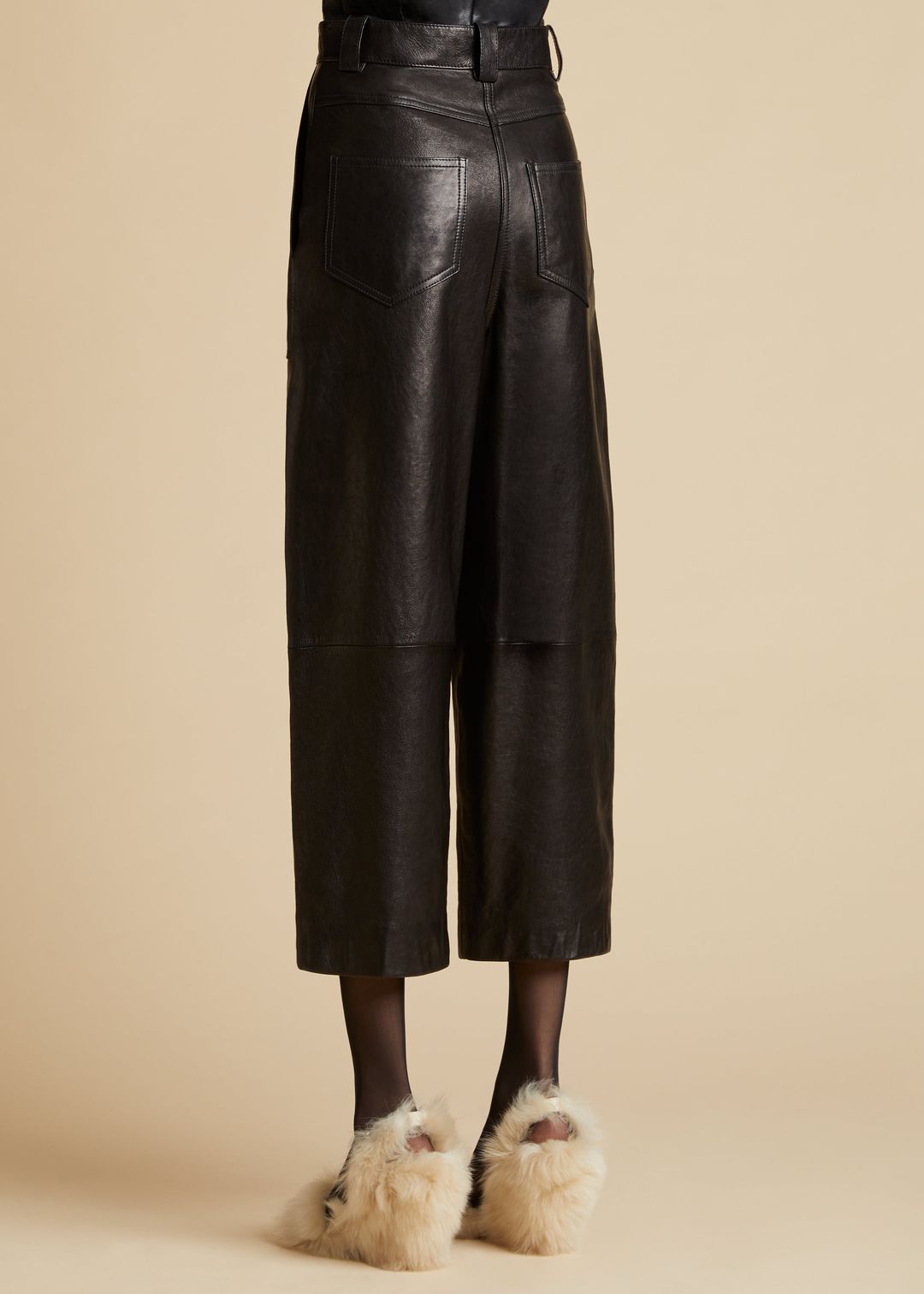 The Hewey Pant in Black Leather #3