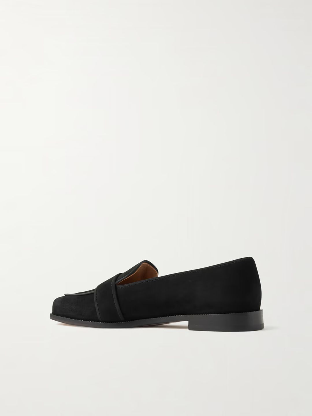 Martin grosgrain-trimmed suede loafers #3