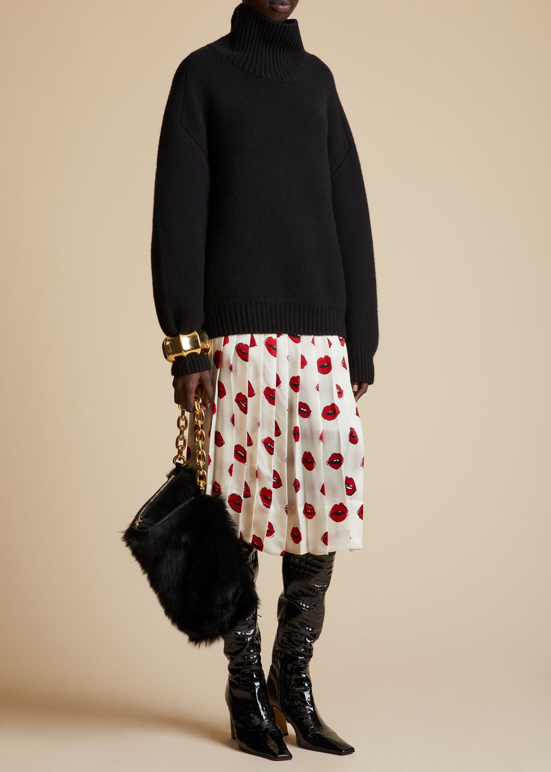 The Landen Sweater in Black #9