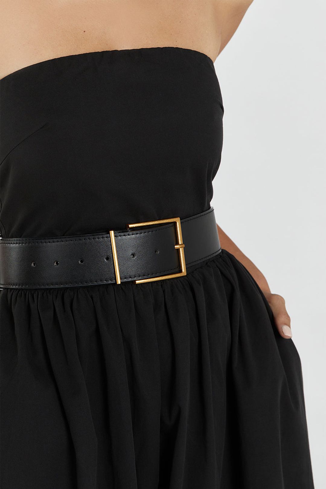 MONTY BLACK COTTON BUBBLE DRESS #5