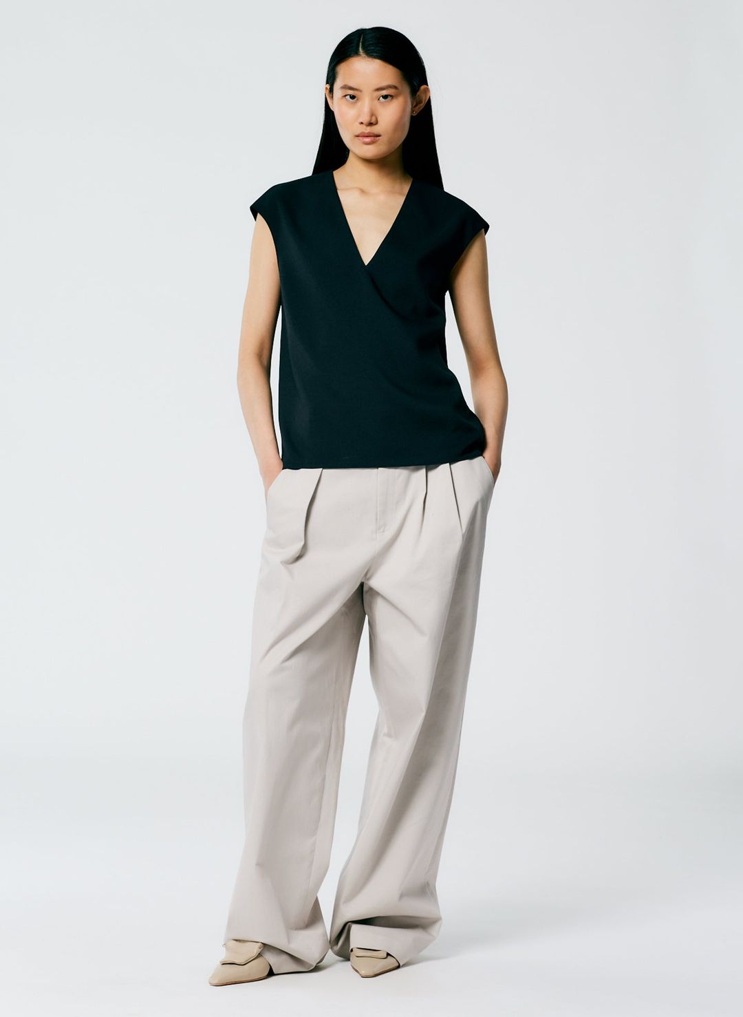 Chalky Drape Handkerchief Top #6