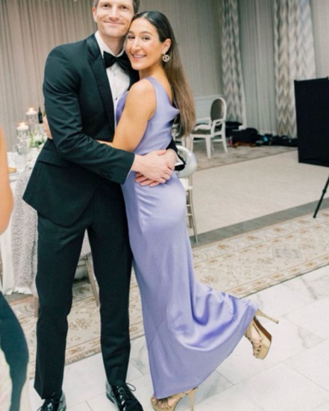 Satin Lilac Norma Kamali Dress XS