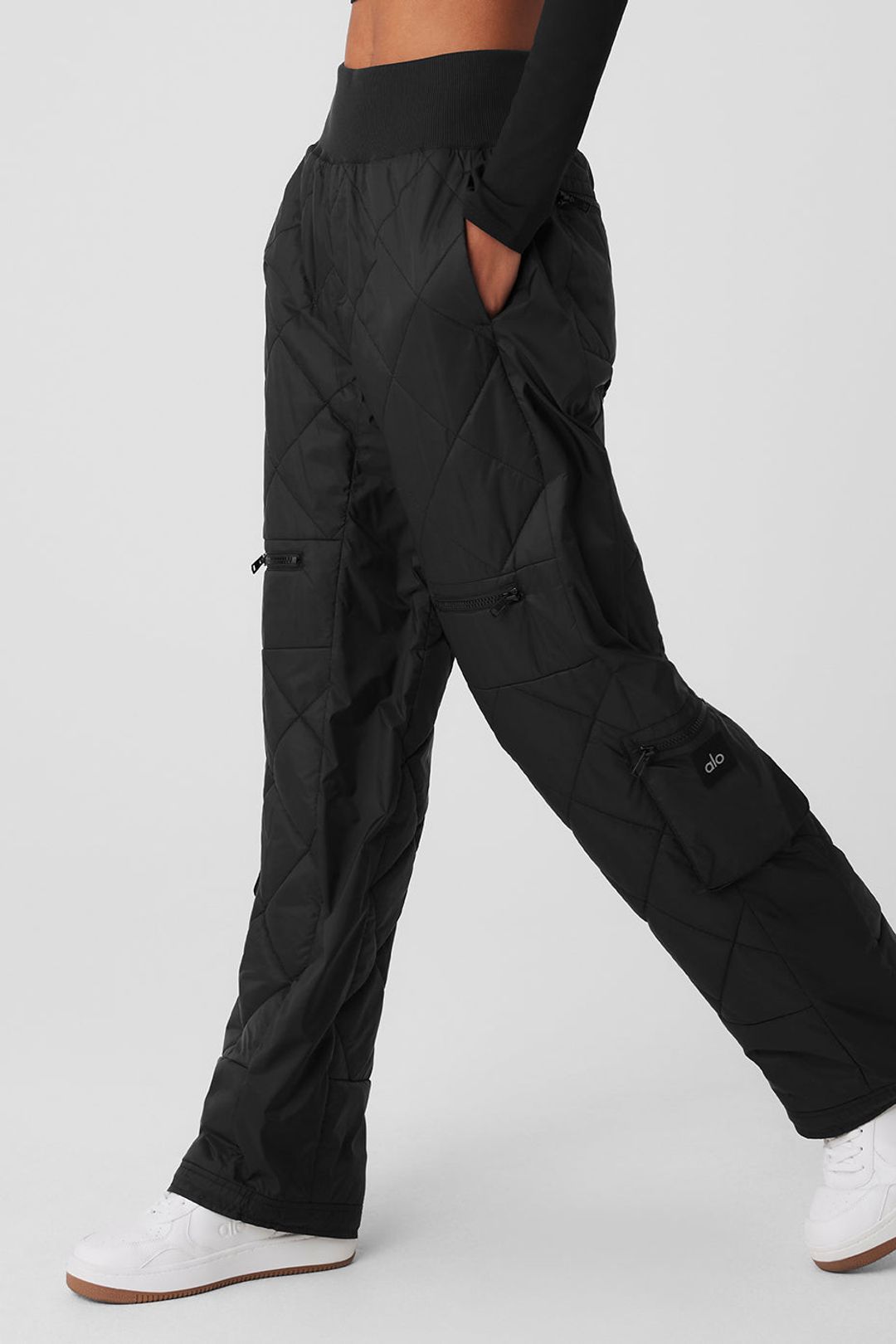 High-Waist Snowrider Puffer Pant - Black #3