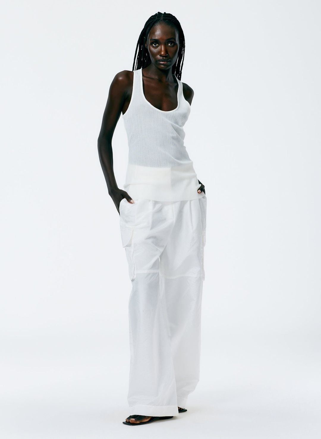 Crepe Gauze Racerback Tank #6