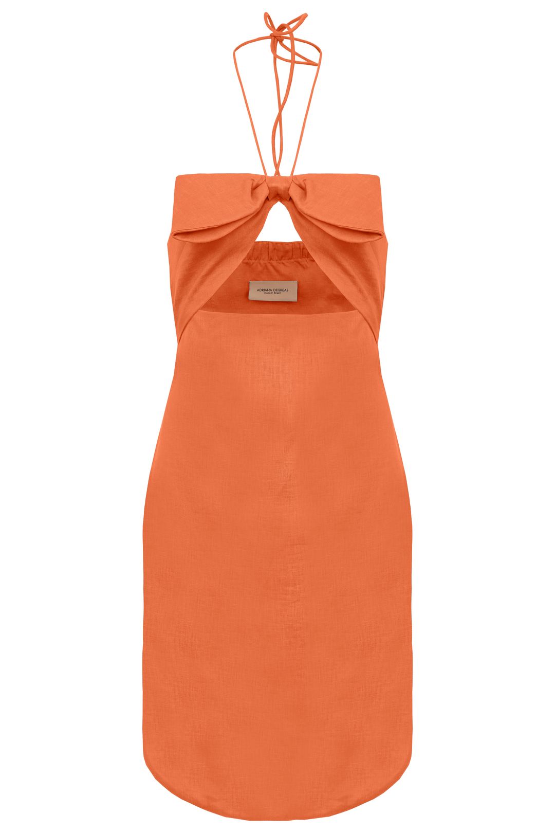 Fantasy Solid Asymmetric Short Dress with Bow #7