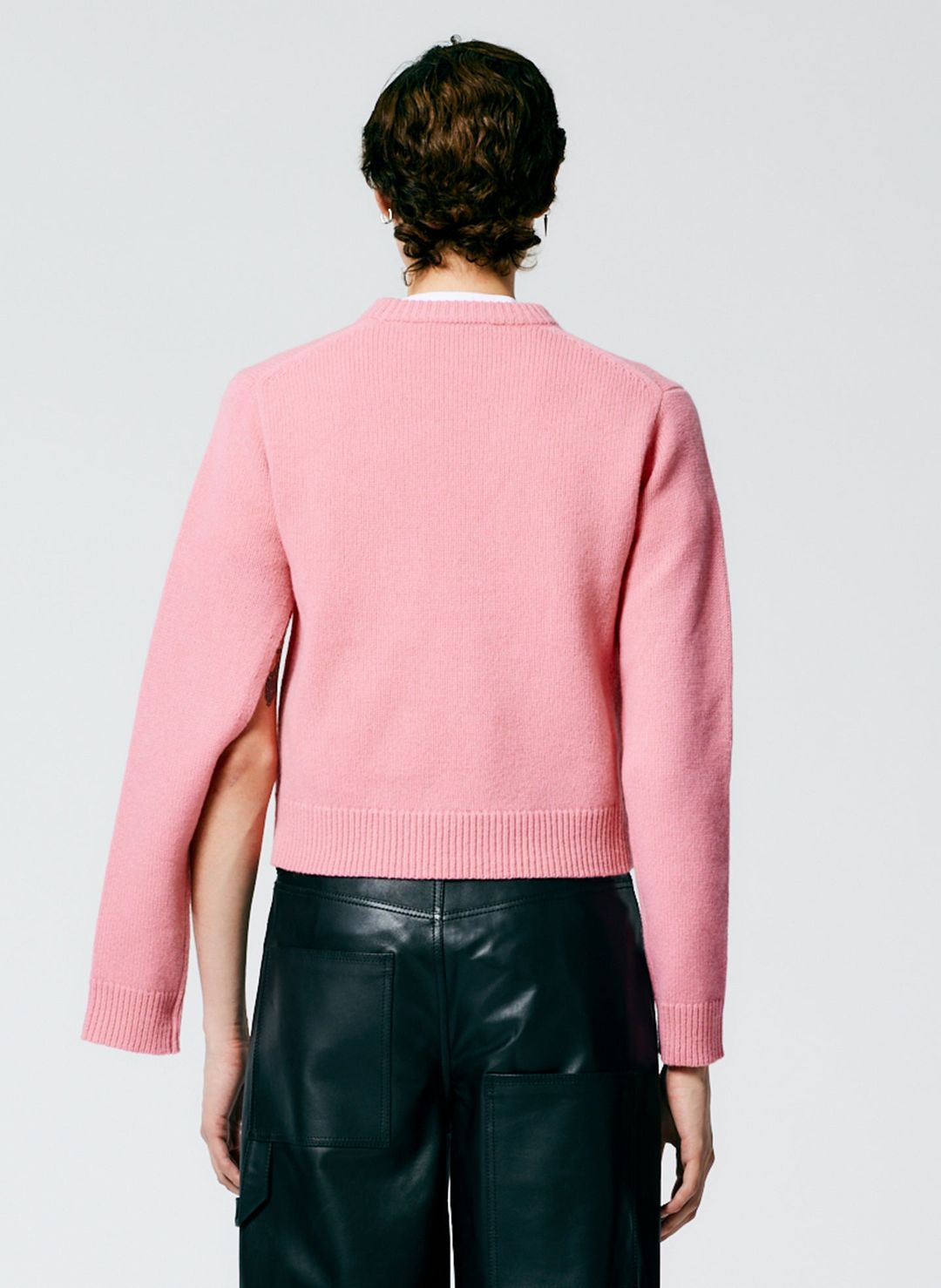 Soft Lambswool Shrunken Crewneck Pullover #4