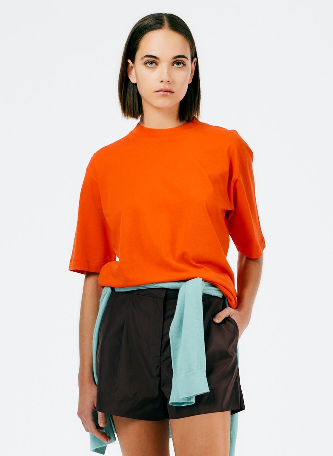 Mock Neck Unisex T-Shirt