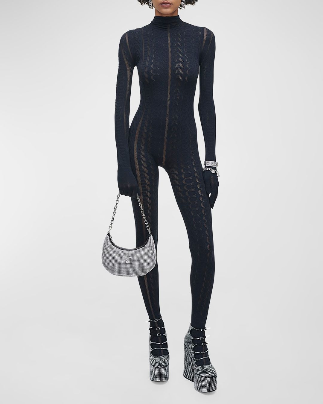 The Rhinestone Small Curve Bag #4