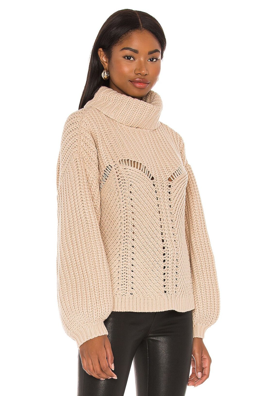 Soft Faux Corset Oversized Pullover