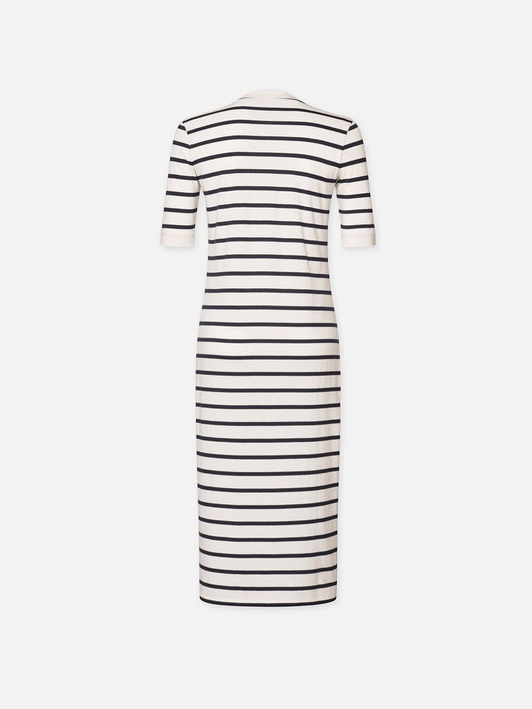 Henley Button Up Dress -- Navy Multi #3