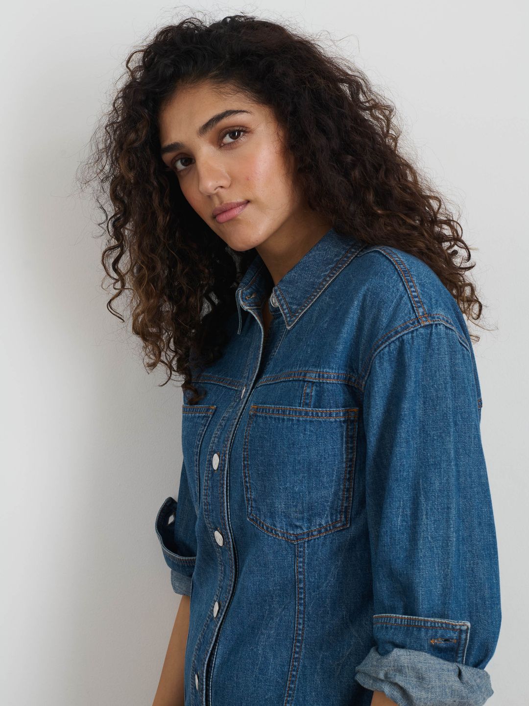 Marissa Shirtdress in Light Weight Denim #6