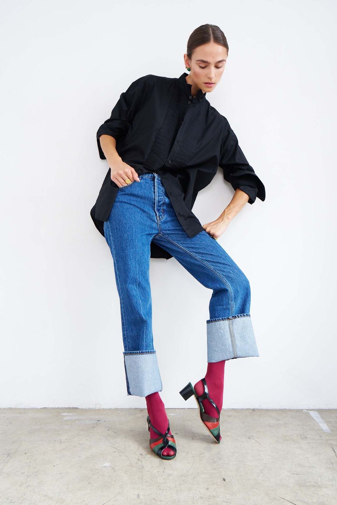 The Tuck Shirt in Black #5