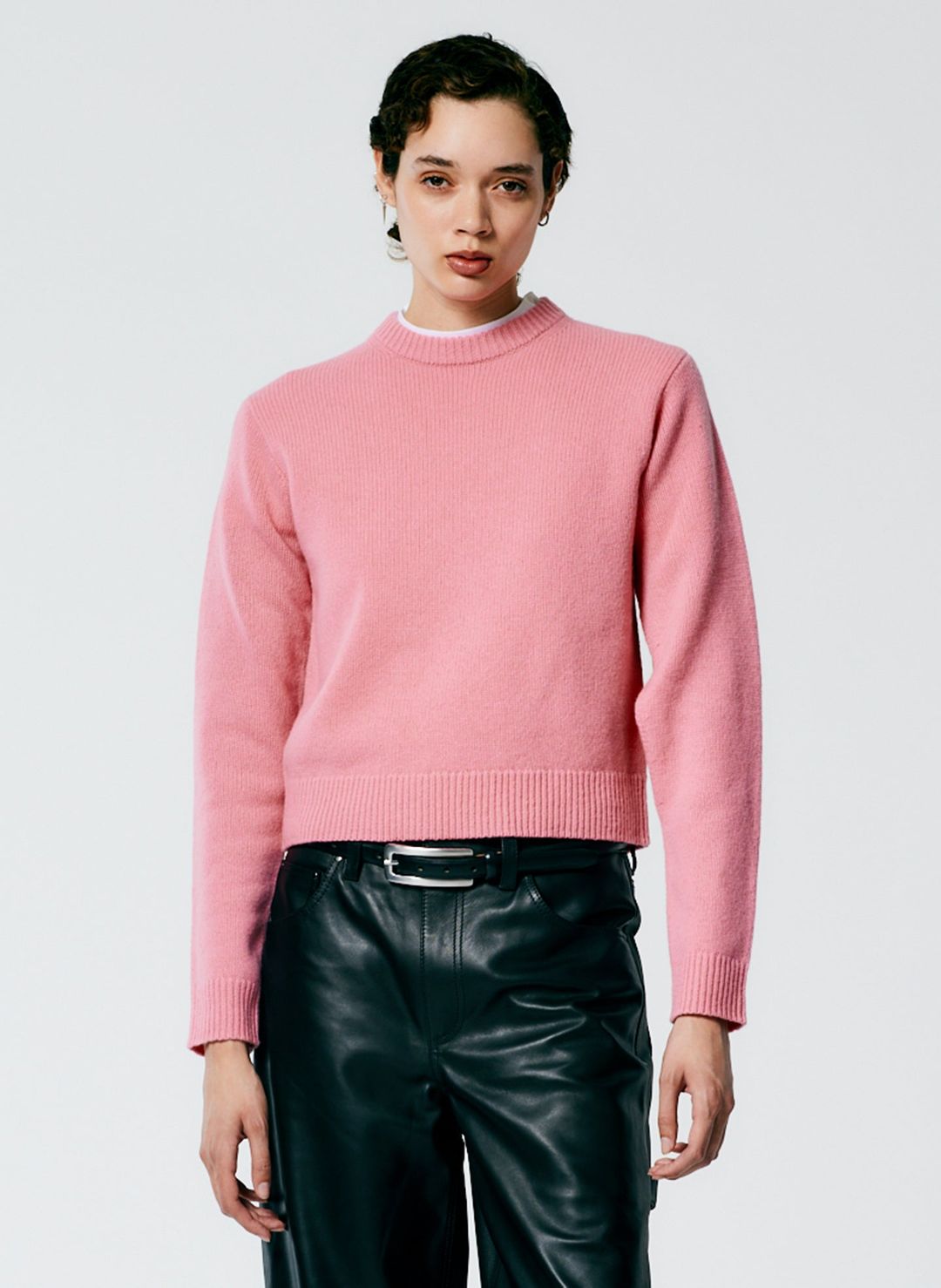 Soft Lambswool Shrunken Crewneck Pullover #2