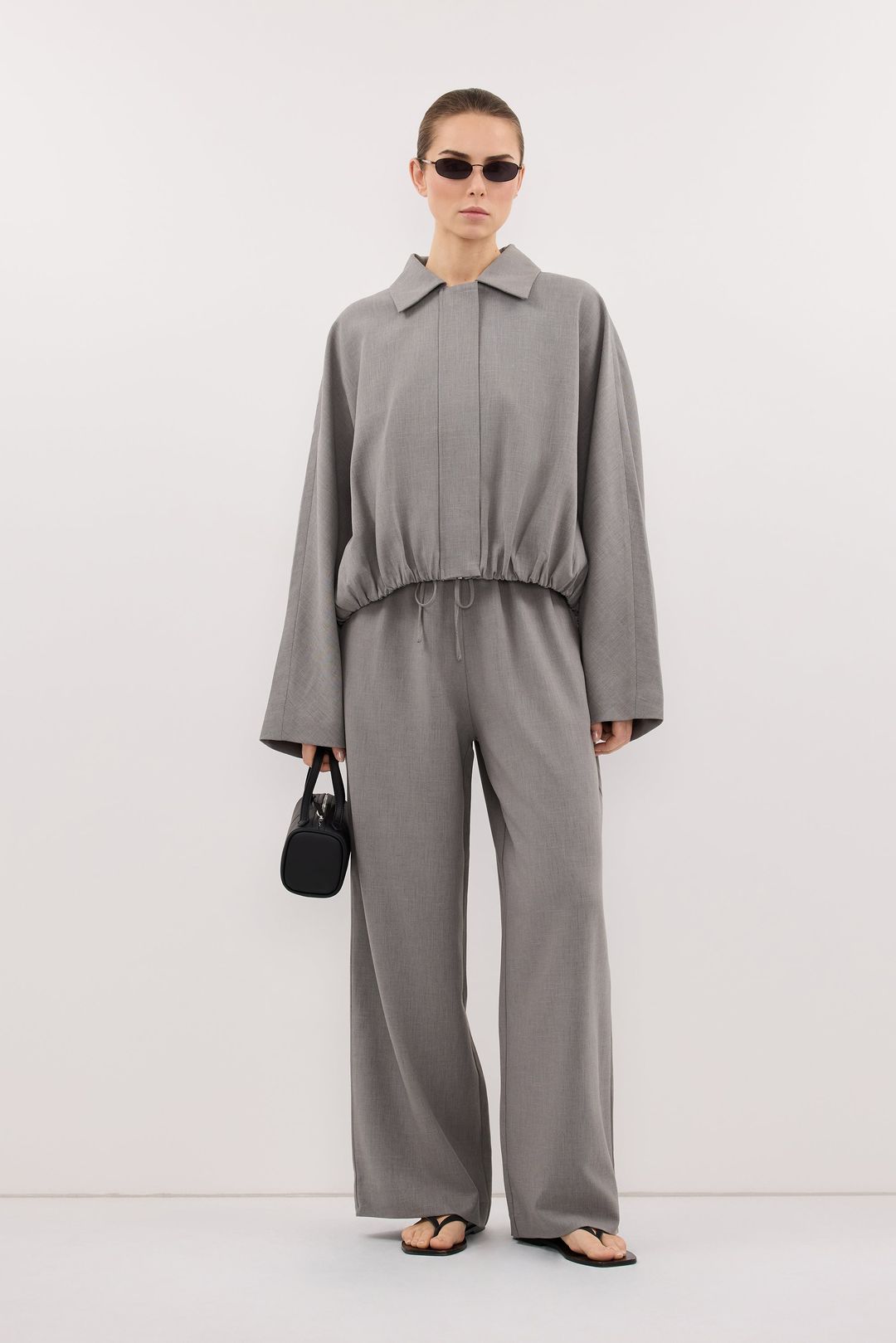KENDALL STEEL GREY BOMBER JACKET