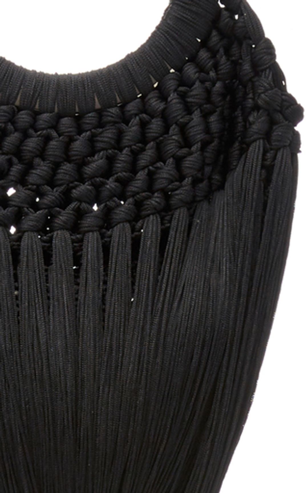 Small Angelou Tassel Bag - Black #6