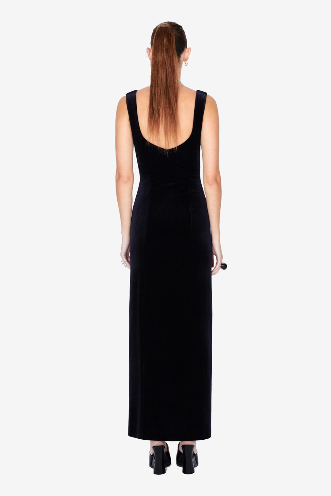 Liza Velvet Dress - Black #3