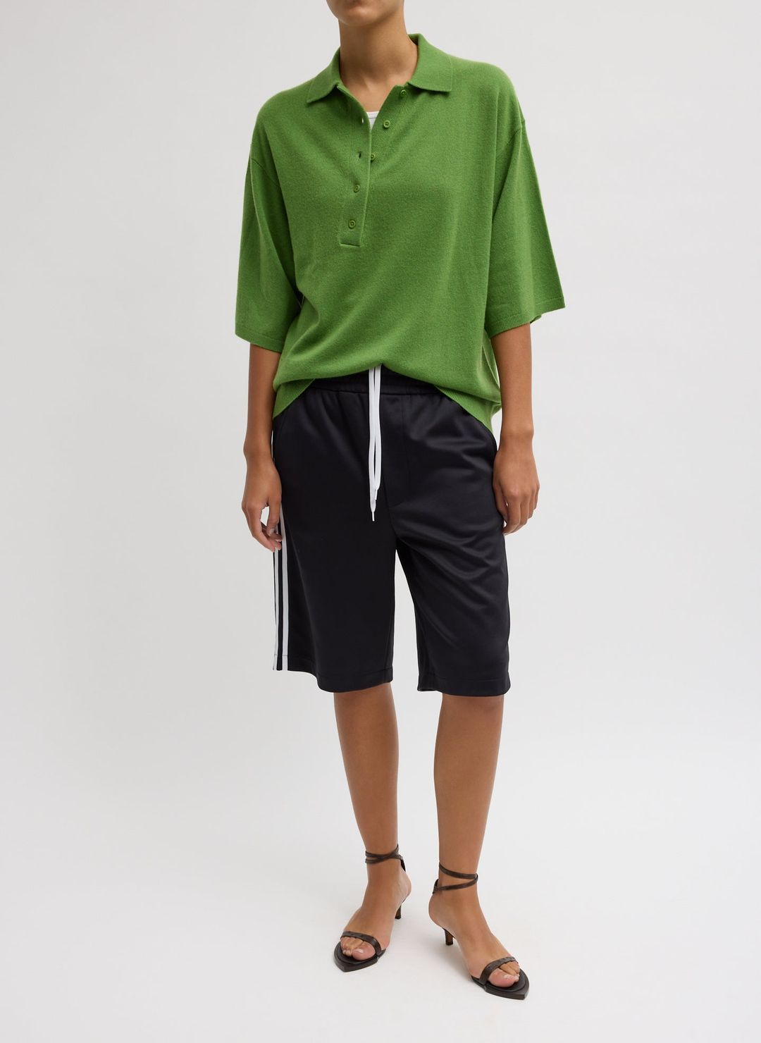 Washable Cashmere Oversized Easy Polo #4