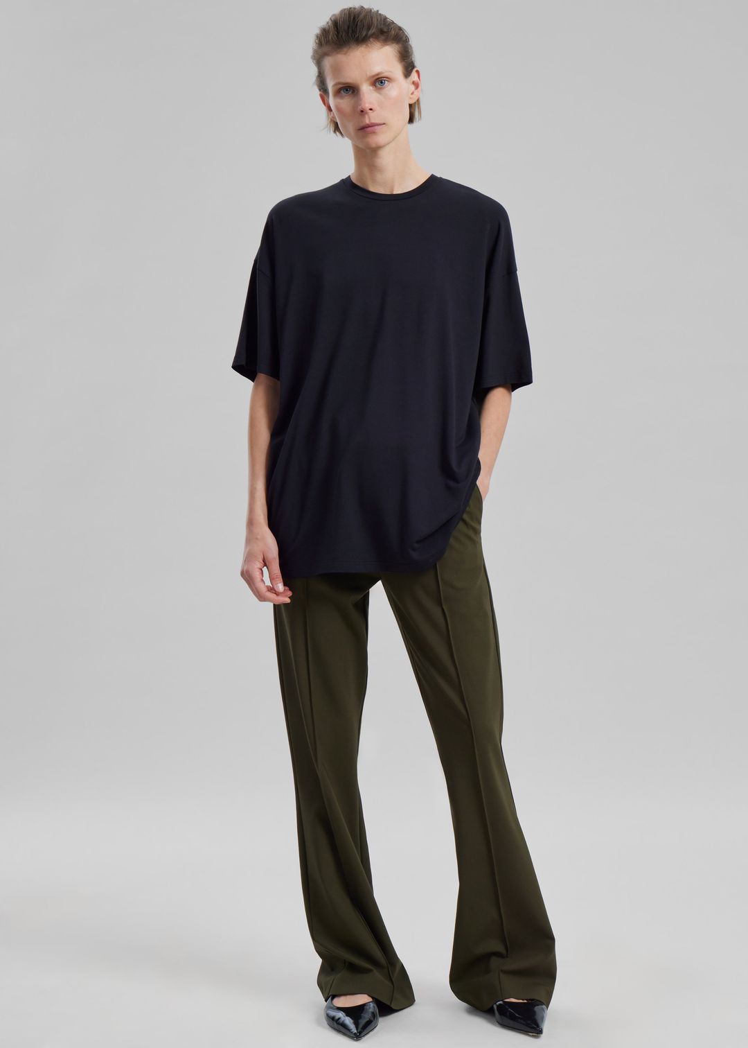 JW Anderson Drawstring Waist Tailored Trousers - Olive #4